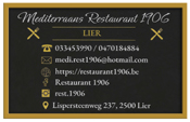 Mediterraans restaurant 1906